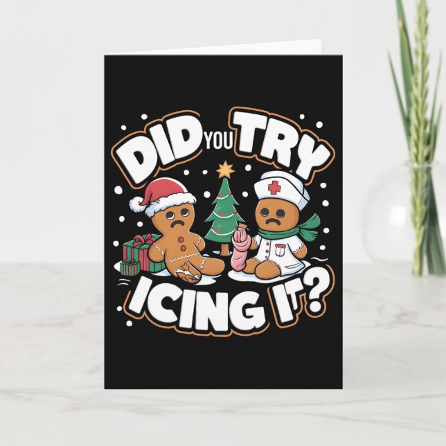 Tarjeta Oh Snap Hombre de Jengibre Galleta ¿Probaste el Gl (Anverso)