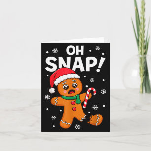 Tarjeta Oh Snap Hombre de Jengibre Para Adultos Niños Homb
