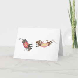Tarjeta Oh what a circus! buffalo trapeze artists card