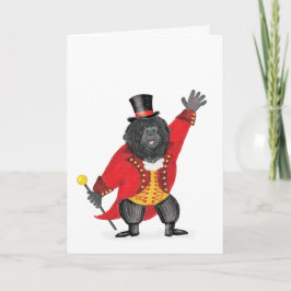 Tarjeta Oh what a circus! gorilla ringmaster card