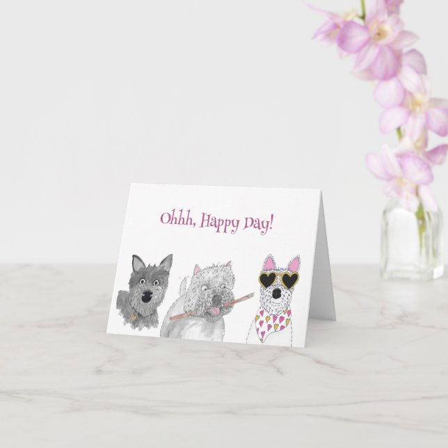 Tarjeta Ohh Día Feliz!  (Orquídea)