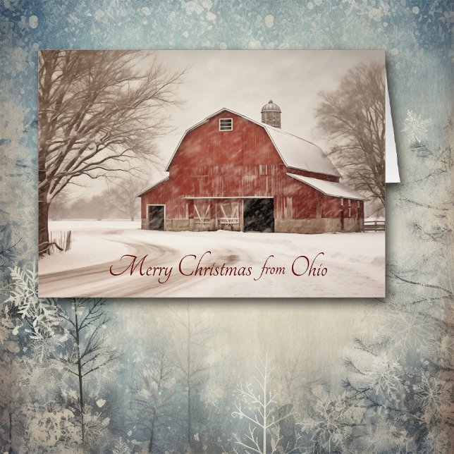 Tarjeta Ohio a los Navidades del Barn Rojo (Subido por el creador)