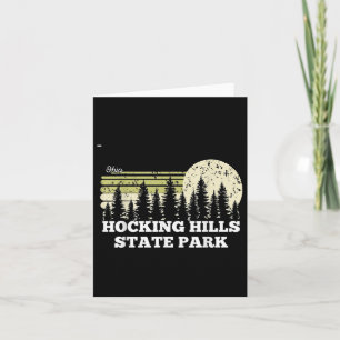 Tarjeta Ohio Senderismo Hocking Hills Parque Estatal Árbol