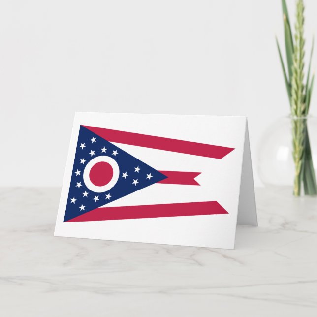 Tarjeta Ohioan Flag, Flag of Ohio (Anverso)