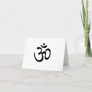 Tarjeta Ohmio Notecard de la yoga