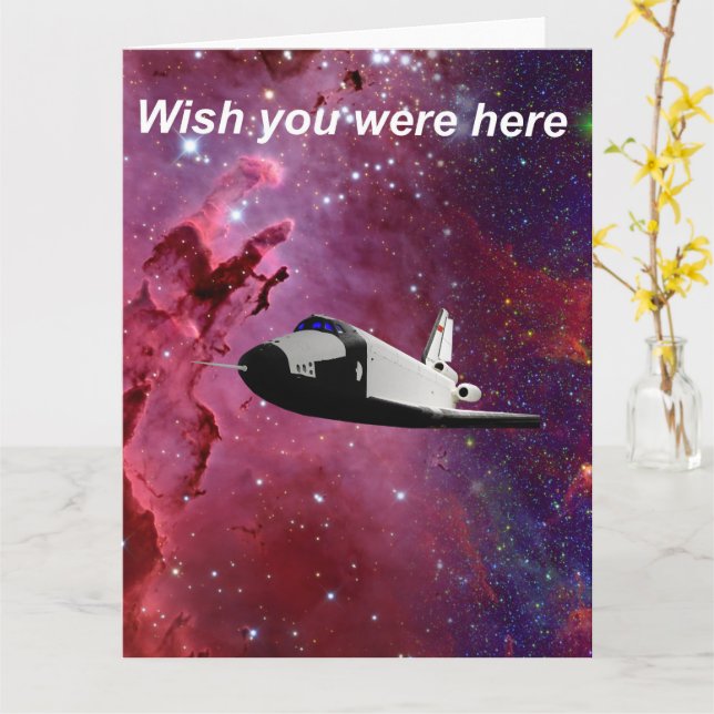 Tarjeta Ojalá estuvieras aquí. (flor amarilla)