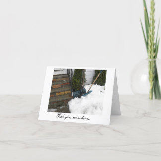 Tarjeta Ojalá estuvieras aquí...