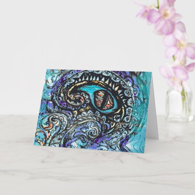 Tarjeta Ojo de un monstruo marino (Orquídea)