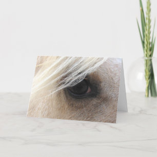 Tarjeta Ojo del caballo del Palomino, día de padres