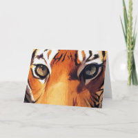 "Ojos del tigre" acuarela de Paul Jackson