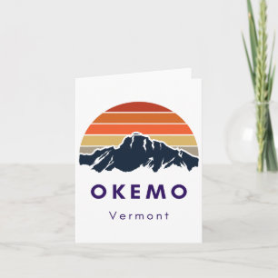 Tarjeta Okemo Vermont Esquí Snowboard Hikers Regalos Para