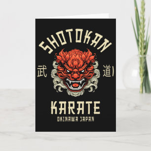 Tarjeta Okinawa Japón Dojo Shotokan Karate