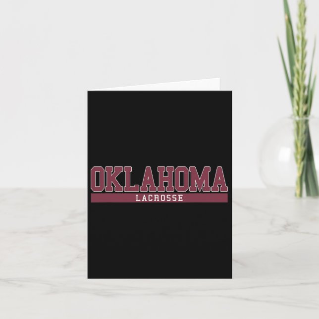 Tarjeta Oklahoma Lacrosse (Anverso)