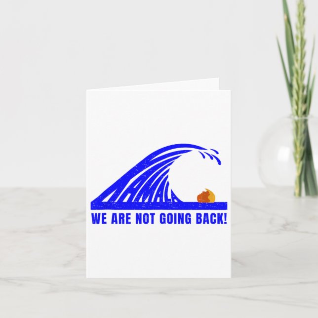 Tarjeta Ola Azul de Kamala 2024 (Anverso)