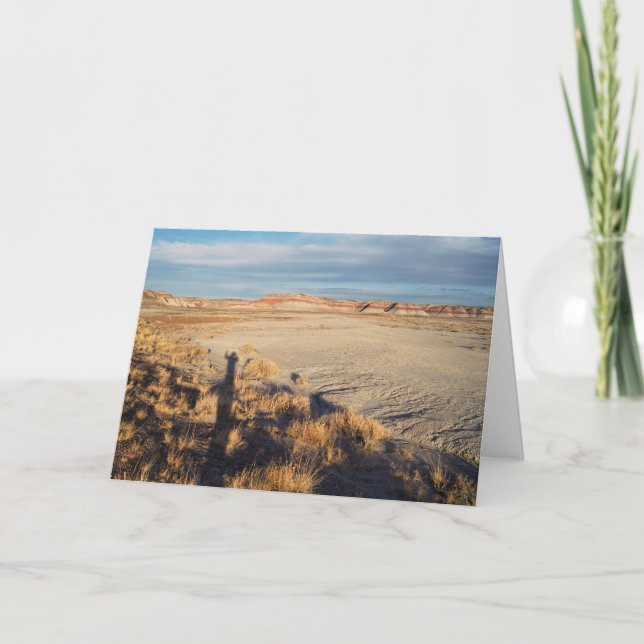 Tarjeta Ola del Desierto: Foto del Parque Nacional Petrifi (Anverso)