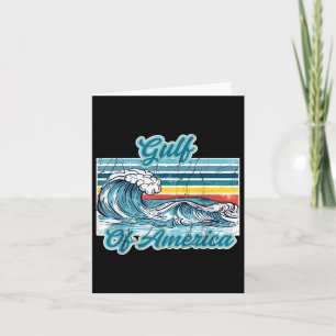 Tarjeta Ola Retro Golfo De Estados Unidos América México T
