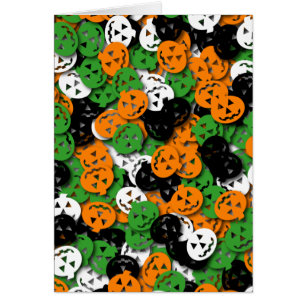 Tarjeta o'Lantern del confeti de Jack