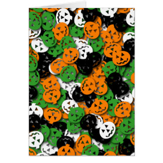 Tarjeta o'Lantern del confeti de Jack