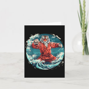 Tarjeta Olas de Judo Tigre Judo Taekwondo Kickboxing Artes