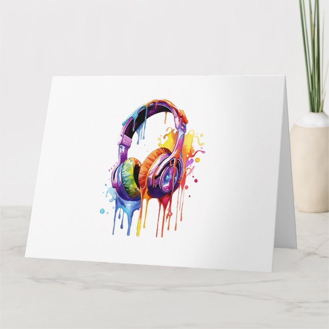 Tarjeta Olas de Sonido de Verano (Anverso)