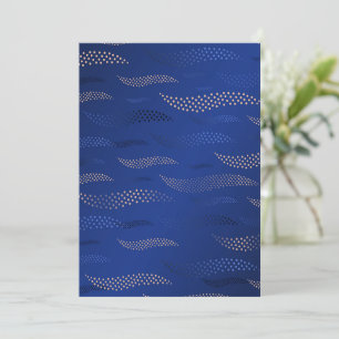 Tarjeta Olas Tigre (patrón estilizado) 2