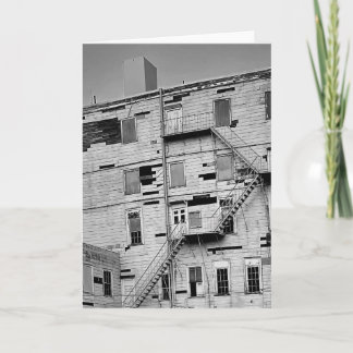 Tarjeta Old Dilapitated Abandoned Factory Building Photo