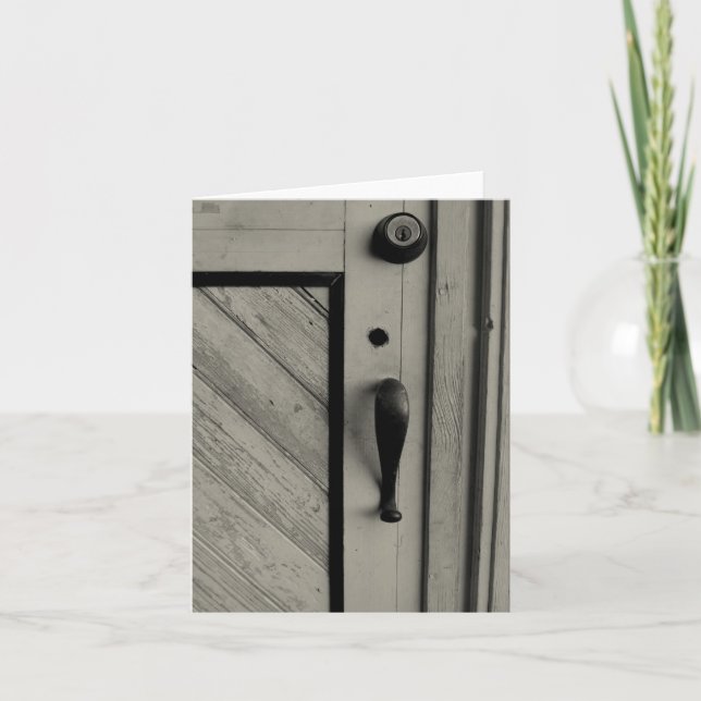 Tarjeta Old Door Notecard (Anverso)