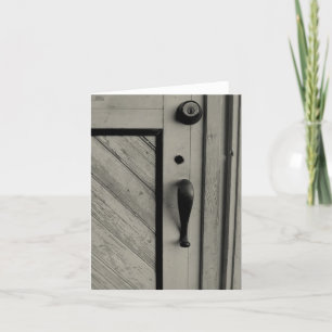 Tarjeta Old Door Notecard