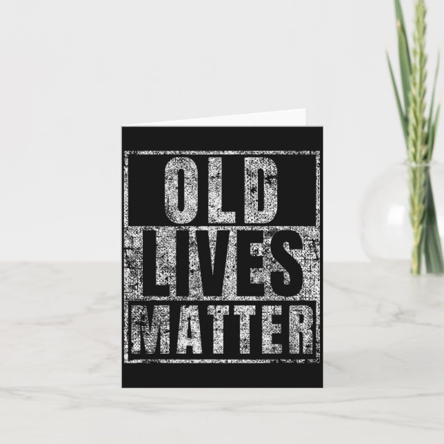 Tarjeta Old Lives Funny Birthday Party Gag Gift For Dad  (Anverso)