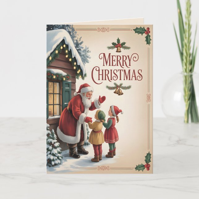 Tarjeta Old World Christmas Christmas 4 (Anverso)