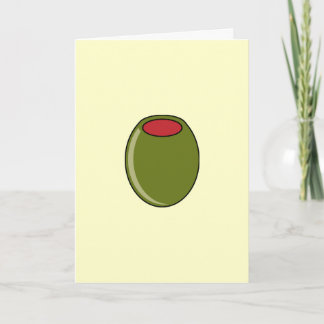 Tarjeta Oliva verde
