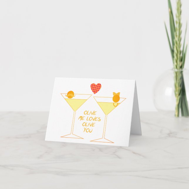 Tarjeta Olive Me Ama Olive Tú (Anverso)