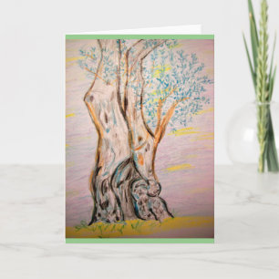 Tarjeta Olive Tree Hello