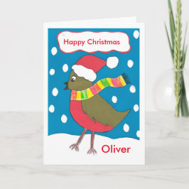Tarjeta Oliver Navidades felices