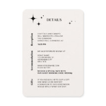 Tarjeta OLIVIA moderna de clausura celeste de marf