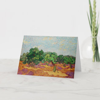 Tarjeta olivos 1889 de vincent van gogh