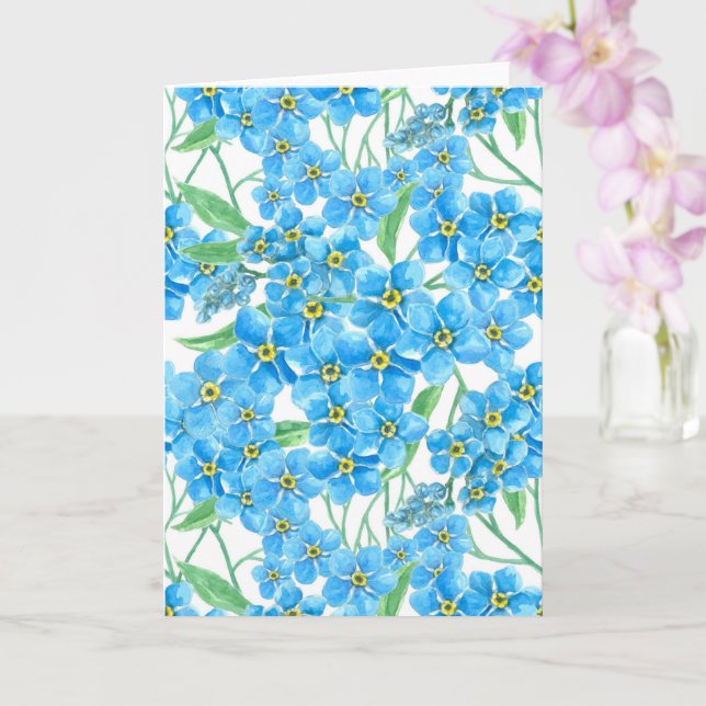 Tarjeta Olvidarme de un patrón no fluido (Orquídea)