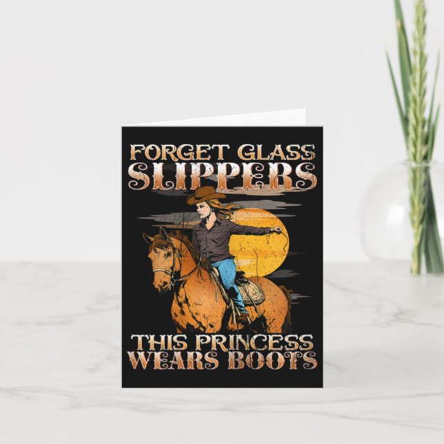 Tarjeta Olvídate De Las Zapatillas De Gl Que Esta Princesa (Anverso)