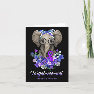 Tarjeta Olvídate de mí no herederos de la flor elefante de