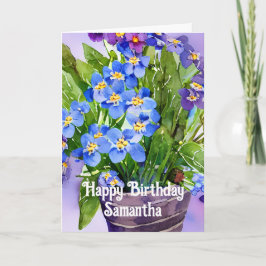 Tarjeta Olvídate de que no soy acuarela Feliz cumpleaños