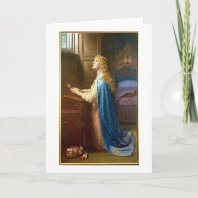 Tarjeta "Olvídeme no" (el aceite en lona) (Anverso)