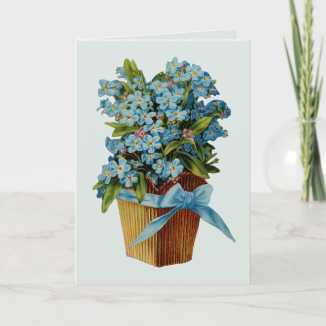 Tarjeta Olvídeme no las flores (Anverso)