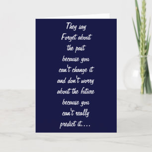 TARJETA ¡OLVIDEN QUE EL PRESENTE NO TE CONSIGUIÓ A UNO!