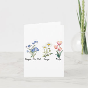 Tarjeta Olvídenme, no Daisy Tulip Tee