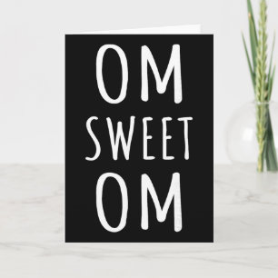 Tarjeta Om Dulce Om Zen Yoga Meditación Guerrero Espiritua