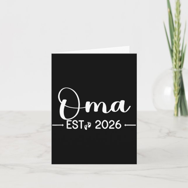 Tarjeta Oma Est 2026 New Matching Mother To Be 2026  (Anverso)