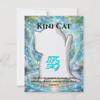 Tarjeta Omamori Card #003 – Kini Cat | Healing • Recovery