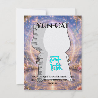 Tarjeta Omamori Card #010 – Yun Cat | Expression • Creativ