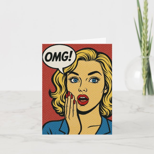 Tarjeta OMG Birthday Card (Anverso)