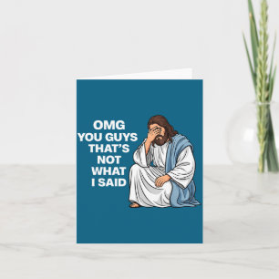 Tarjeta Omg Chicos Eso No Es Lo Que Dije Divertido Jesús M